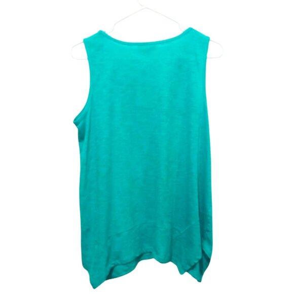 Style & Co Women's Handkerchief-Hem Tank Top Freshwater Size Medium - Picture 2 of 7